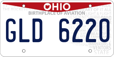 OH license plate GLD6220