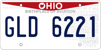 OH license plate GLD6221