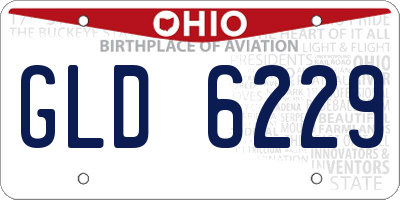 OH license plate GLD6229