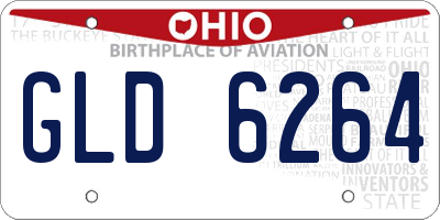 OH license plate GLD6264