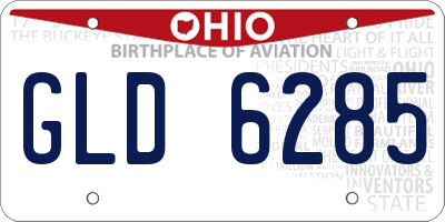 OH license plate GLD6285
