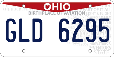 OH license plate GLD6295