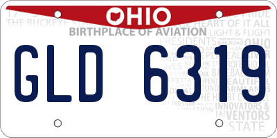 OH license plate GLD6319
