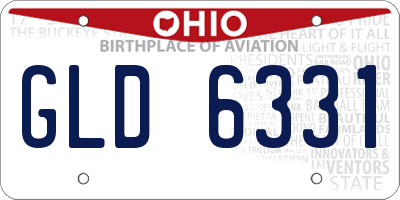 OH license plate GLD6331