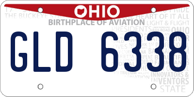 OH license plate GLD6338