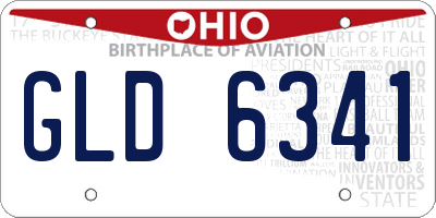 OH license plate GLD6341