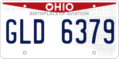 OH license plate GLD6379