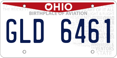 OH license plate GLD6461