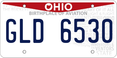 OH license plate GLD6530