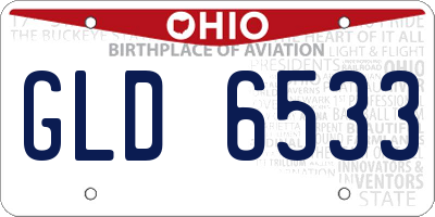 OH license plate GLD6533