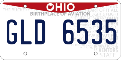 OH license plate GLD6535