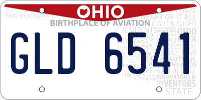 OH license plate GLD6541