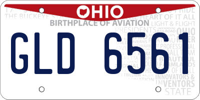 OH license plate GLD6561