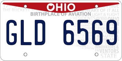 OH license plate GLD6569