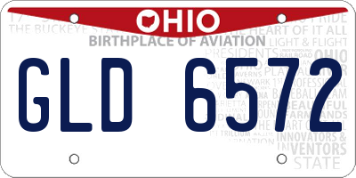 OH license plate GLD6572