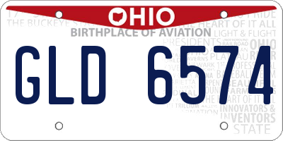 OH license plate GLD6574
