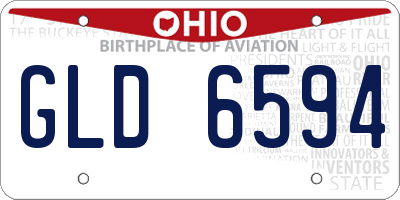 OH license plate GLD6594