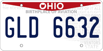 OH license plate GLD6632