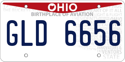 OH license plate GLD6656