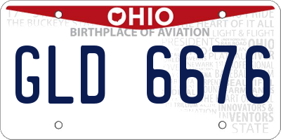OH license plate GLD6676