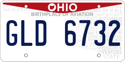 OH license plate GLD6732