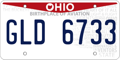 OH license plate GLD6733