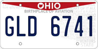 OH license plate GLD6741