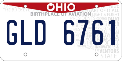 OH license plate GLD6761