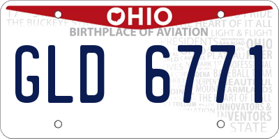 OH license plate GLD6771
