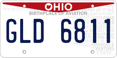 OH license plate GLD6811