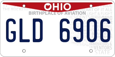 OH license plate GLD6906