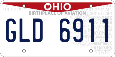 OH license plate GLD6911