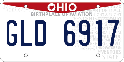 OH license plate GLD6917