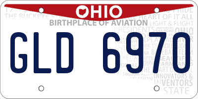 OH license plate GLD6970