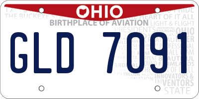 OH license plate GLD7091