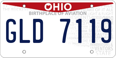 OH license plate GLD7119
