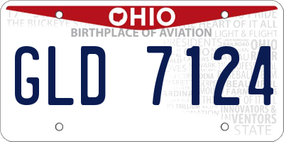 OH license plate GLD7124