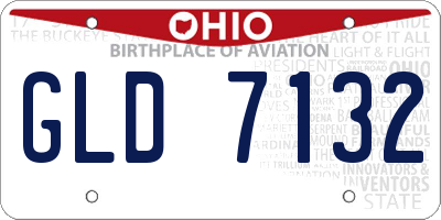 OH license plate GLD7132