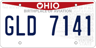 OH license plate GLD7141