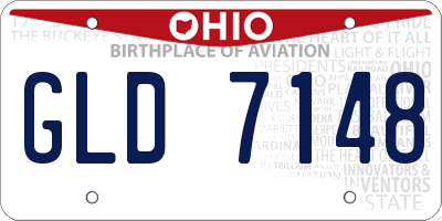 OH license plate GLD7148