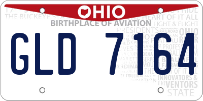 OH license plate GLD7164