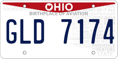 OH license plate GLD7174