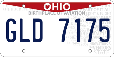 OH license plate GLD7175