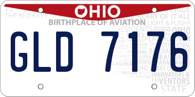 OH license plate GLD7176