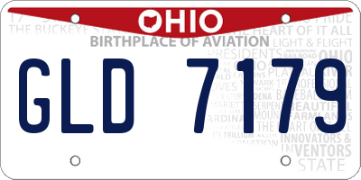 OH license plate GLD7179