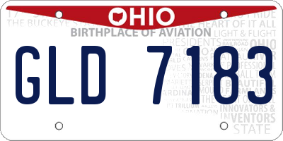 OH license plate GLD7183