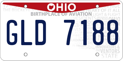 OH license plate GLD7188