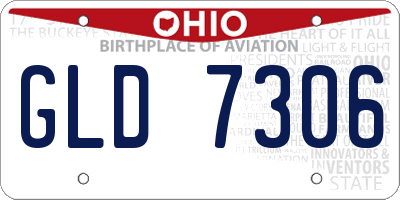 OH license plate GLD7306