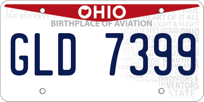 OH license plate GLD7399