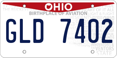 OH license plate GLD7402